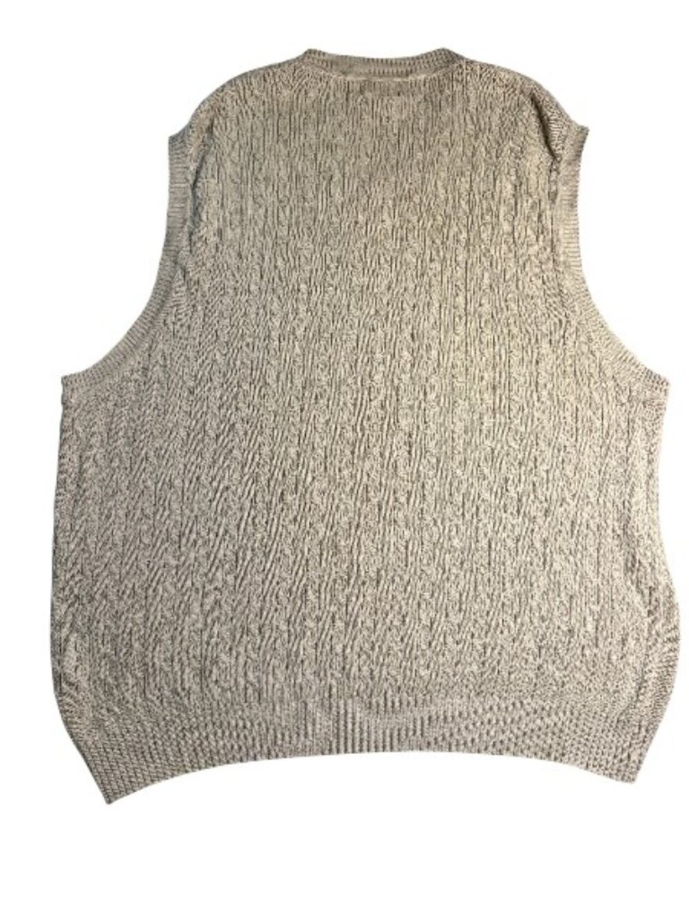 IVY CREW Men's Vintage Beige Knit V-Neck Large Sweater Vest - Picture 2 of 4